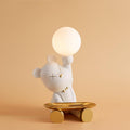 Violent Bear Tray Desk Lamp ? 7.7″ x H 11.8″ / Dia 19.5cm x H 30cm / White + Gold / US plug Table lamp