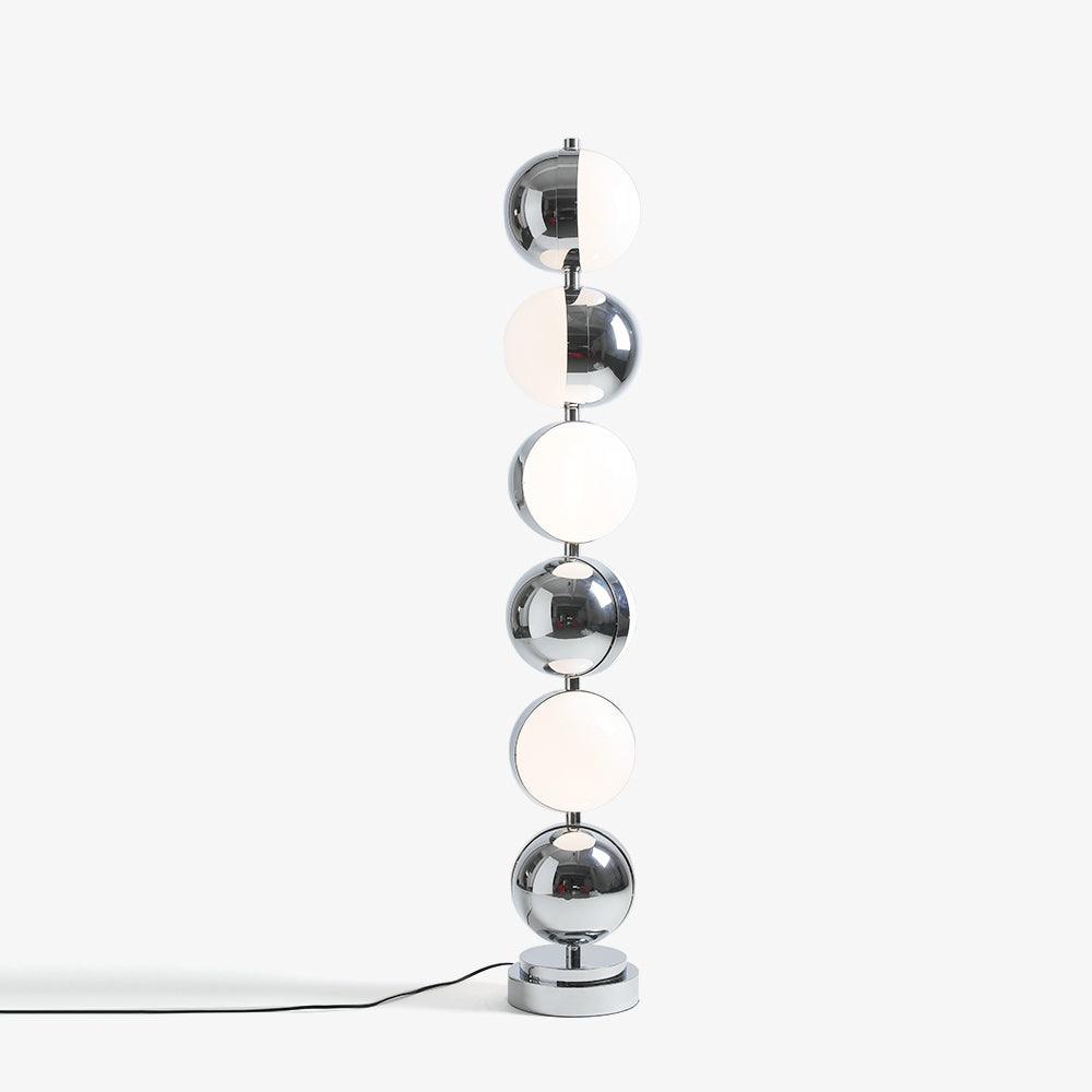 Vloer Floor Lamp ? 24″ x H 47.2″ / Dia 22cm x H 146cm (Power: ~40W) / Chrome (Warm light) / US plug Floor lamp