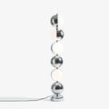 Vloer Floor Lamp ? 24″ x H 47.2″ / Dia 22cm x H 146cm (Power: ~40W) / Chrome (Warm light) / US plug Floor lamp