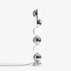 Vloer Floor Lamp ? 24″ x H 47.2″ / Dia 22cm x H 146cm (Power: ~40W) / Chrome (Warm light) / US plug Floor lamp
