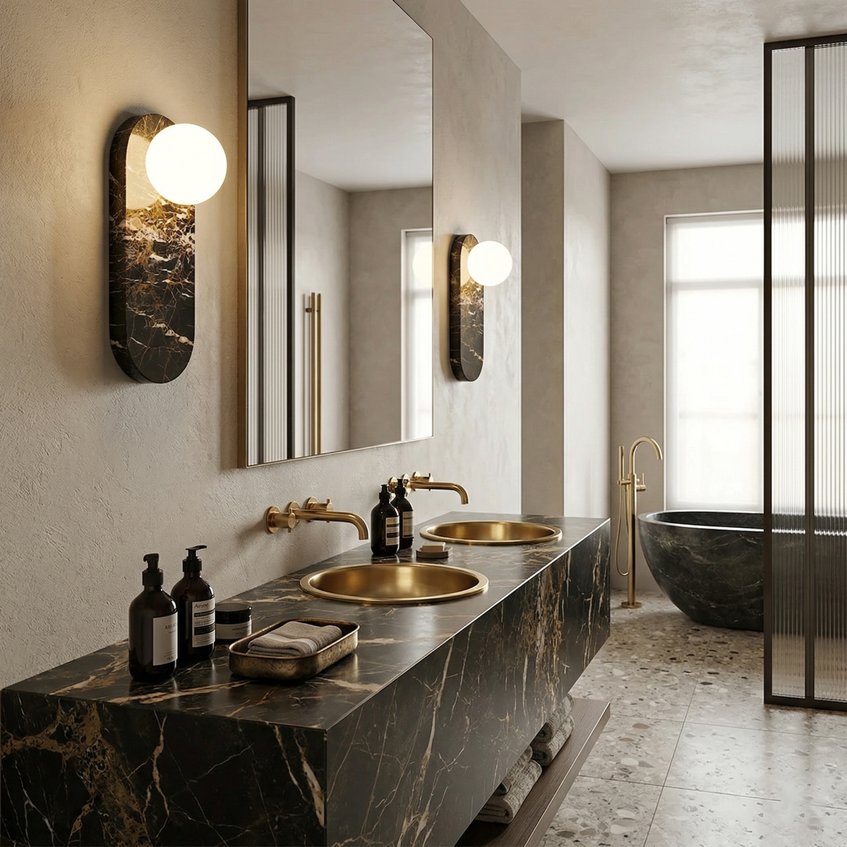Lucie Marble Wall Lamp