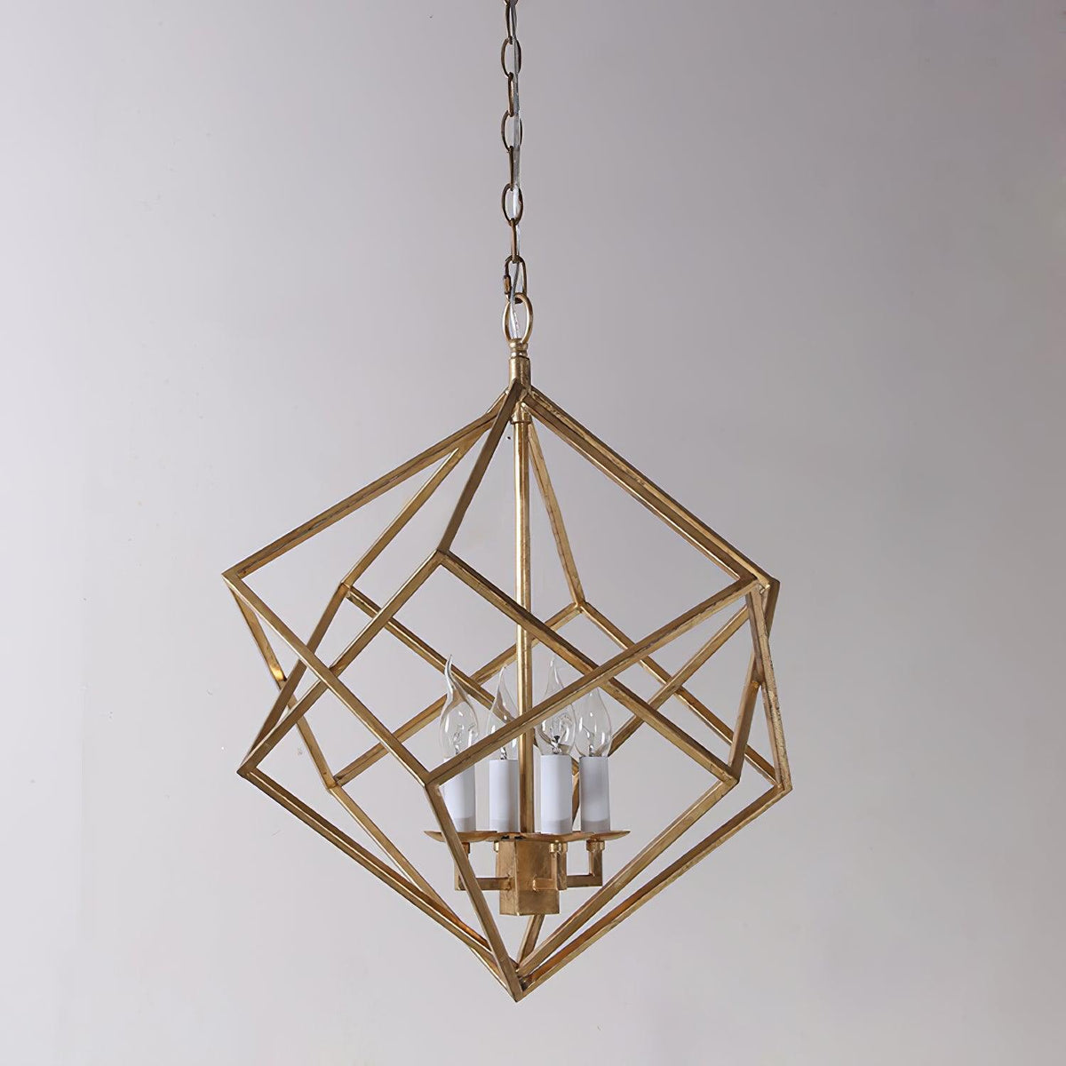 Voss Geometric Pendant Light Φ 15.7″ x H 15.7″ / Dia 54cm x H 64cm / Gold Pendant light