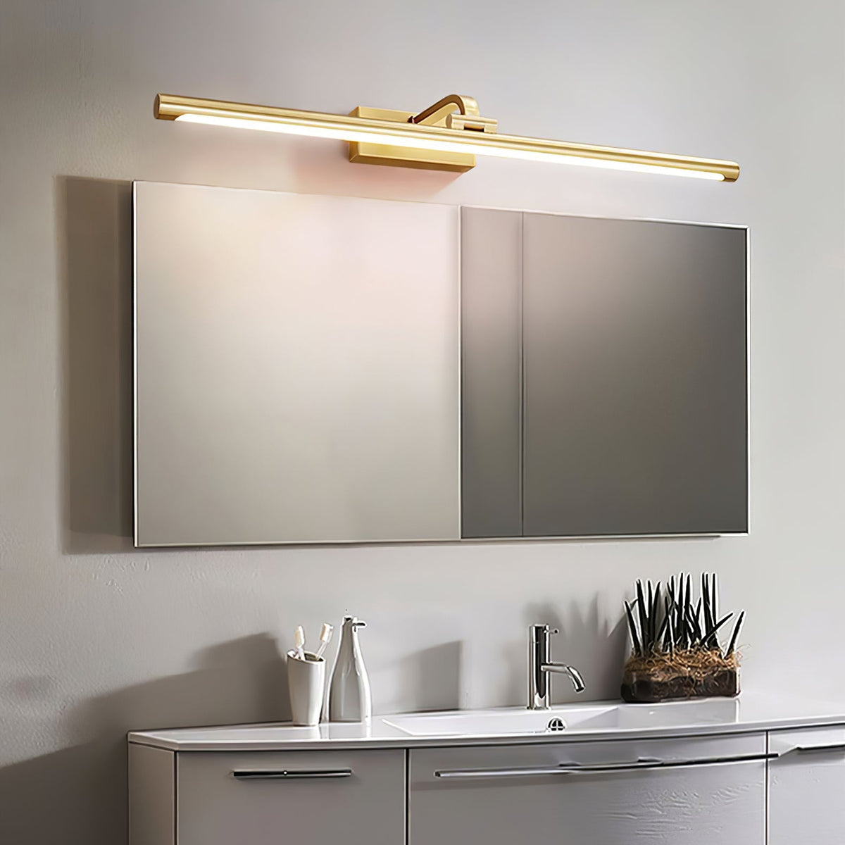 Walnut Color Linear LED Wall Light Wall lamp