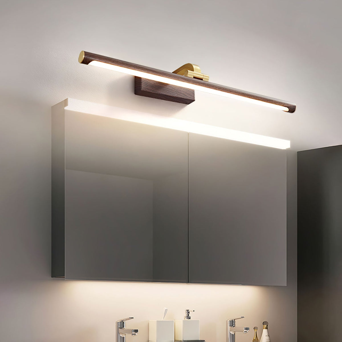 Walnut Color Linear LED Wall Light Wall lamp