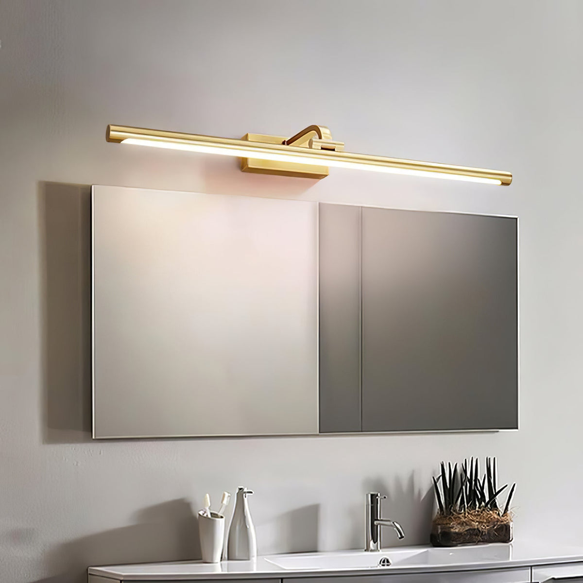Walnut Color Linear LED Wall Light Wall lamp