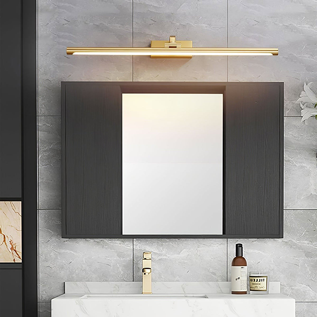 Walnut Color Linear LED Wall Light Wall lamp