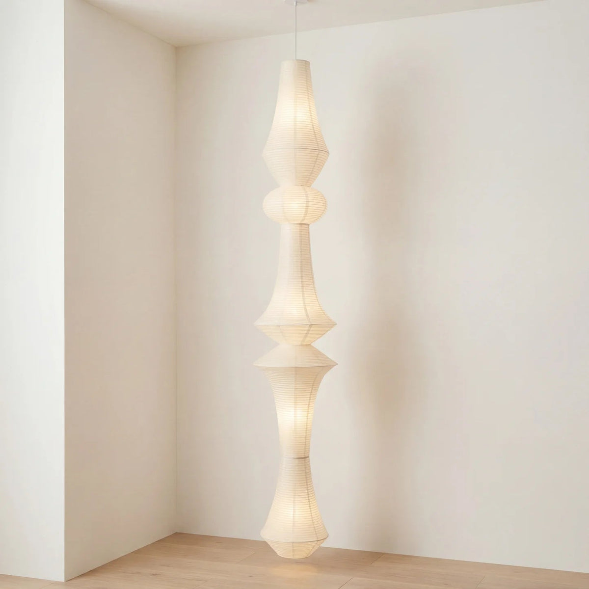 Washi Paper E Pendant Lamp