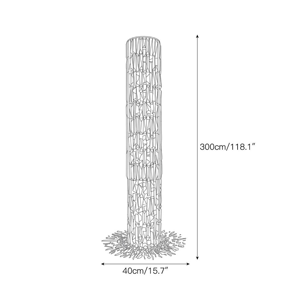 Waterfall Pillar Crystal Chandelier
