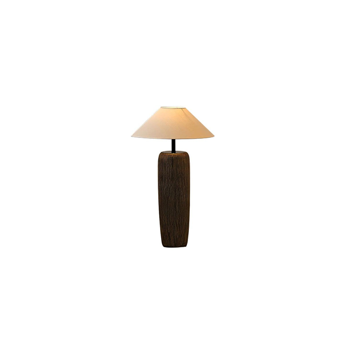 Weathered Wood Grain Floor Lamp ∅ 19.7″ x H 31.5″ / Dia 50cm x H 80cm / Black & White / US Plug Floor lamp