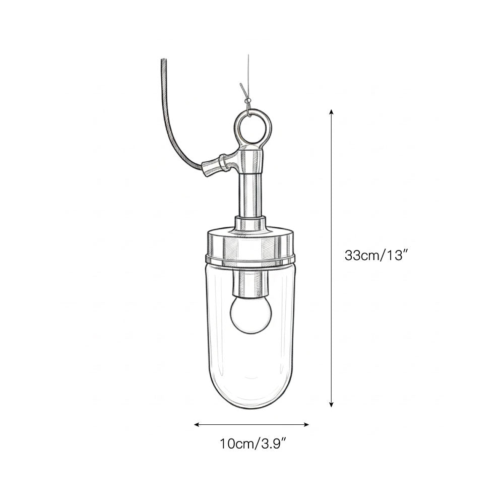 Well Glass Pendant Lamp