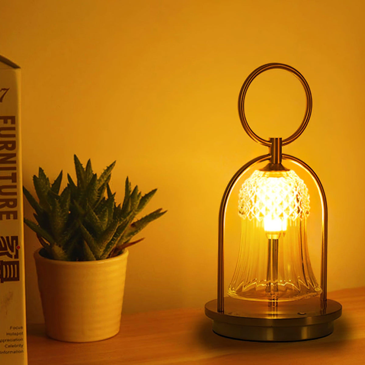 Wind Chime Portable Built-in Battery Table Lamp Table lamp