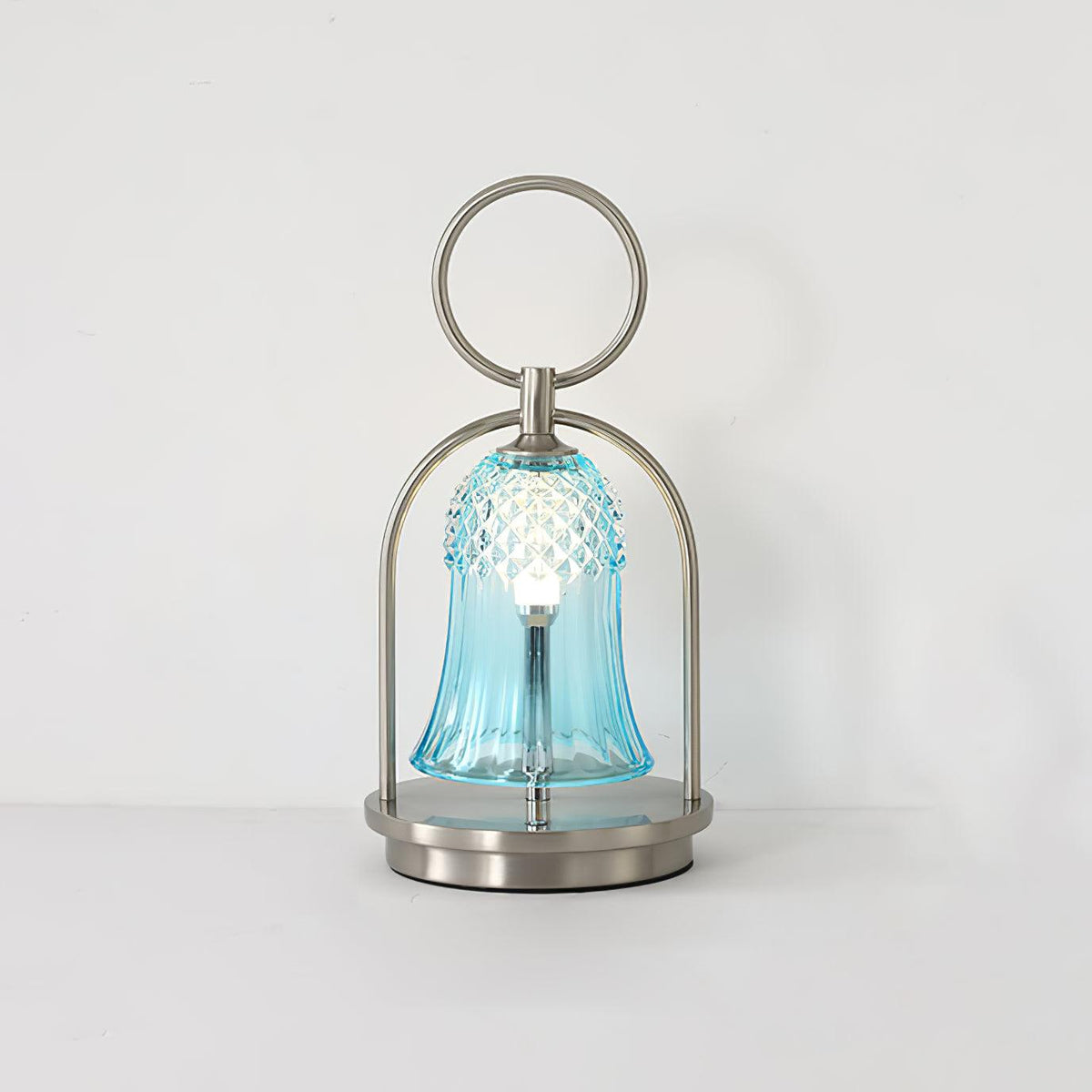 Wind Chime Portable Built-in Battery Table Lamp ∅ 6.2″ x H 12.5″/ Dia 16cm x H 32cm / Blue / Touch Table lamp