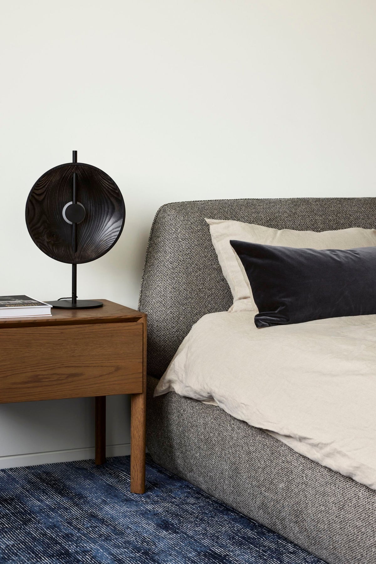 Wood Disc Table Lamp