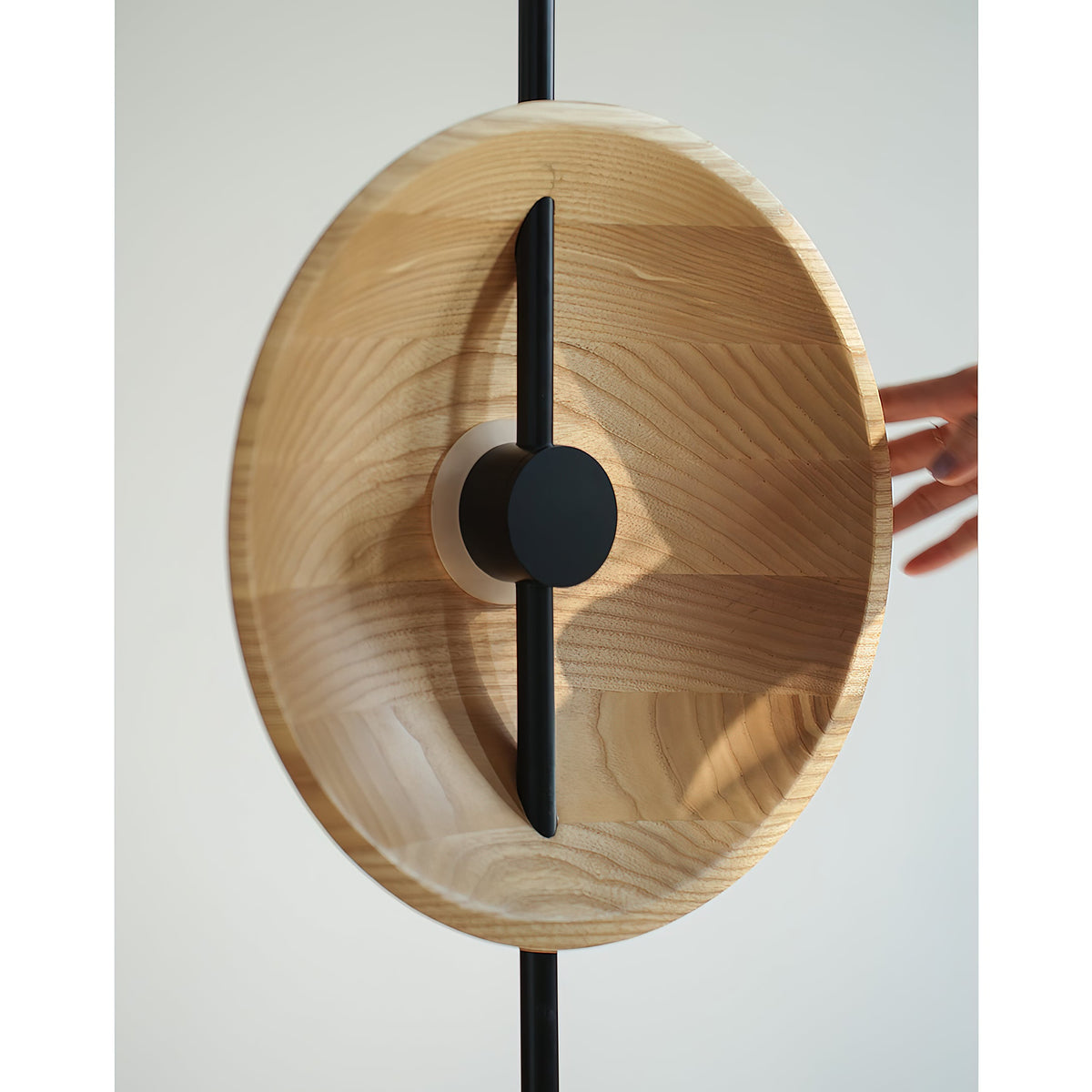 Wood Disc Table Lamp