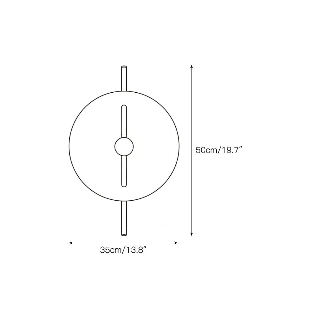 Wood Disc Wall Lamp