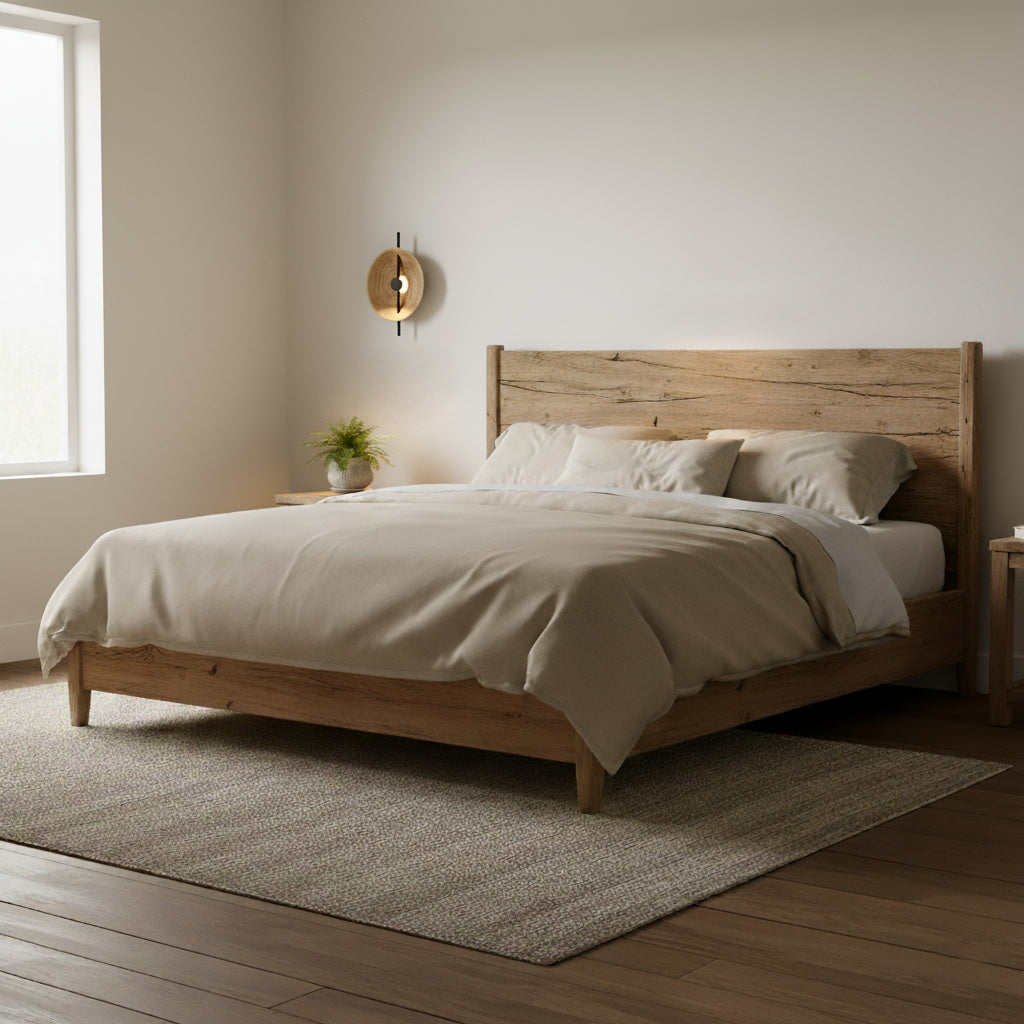 Wood Disc Wall Lamp