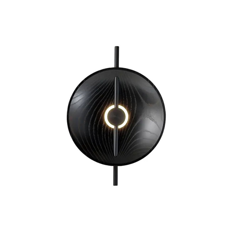 Wood Disc Wall Lamp