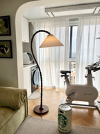 Wooden Bead Floor Lamp Floor lamp