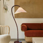 Wooden Bead Floor Lamp Floor lamp