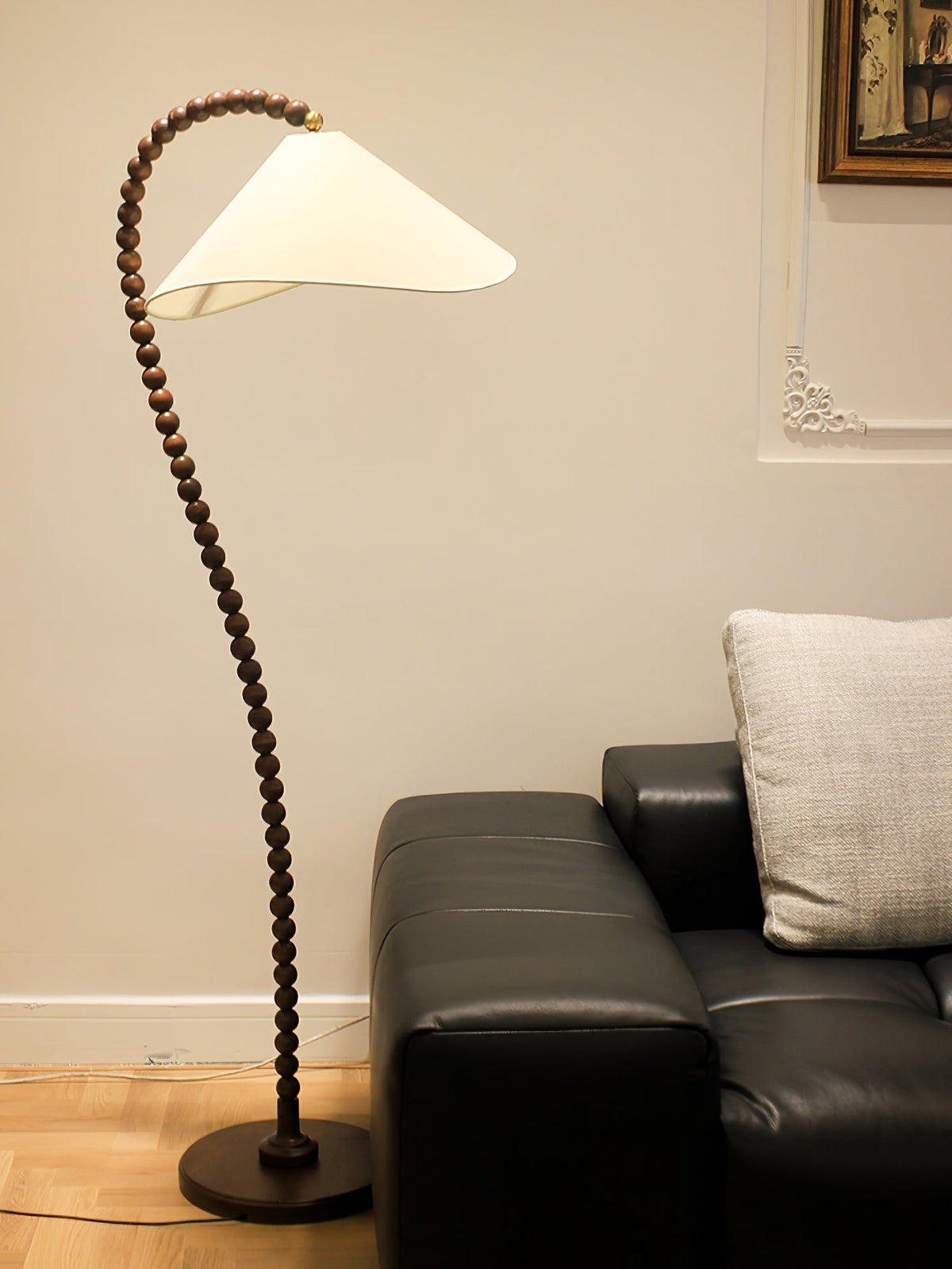 Wooden Bead Floor Lamp Floor lamp
