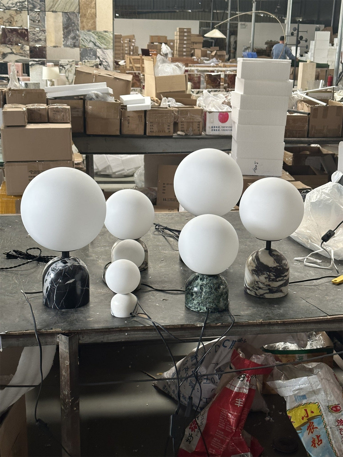 Yannick Marble Table Lamp