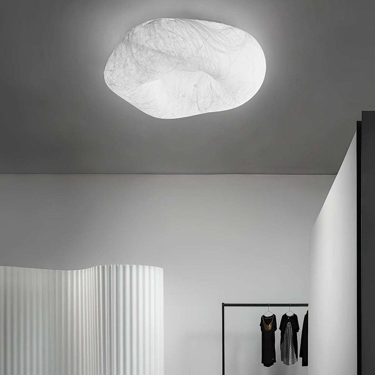 Yunduo Silk Ceiling Lamp ? 19.7″ x H 7″ / Dia 50cm x H 18cm (Power ~20W) / White / Warm Light Ceiling lamp