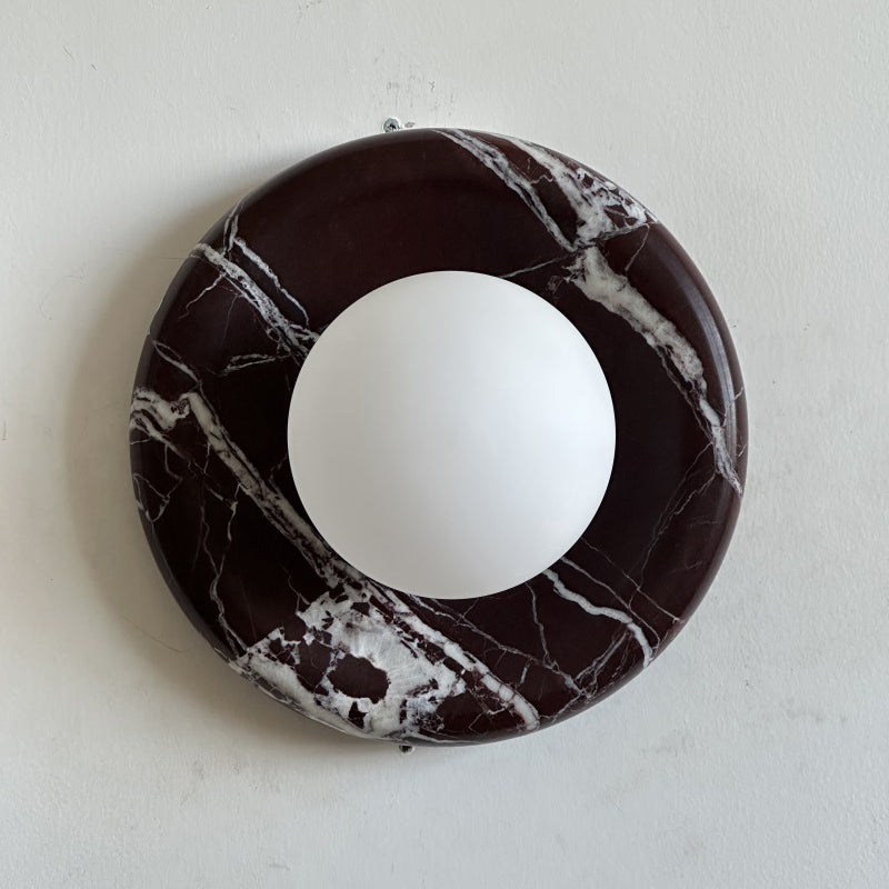 Orli Deep Purple Red Marble Sconce