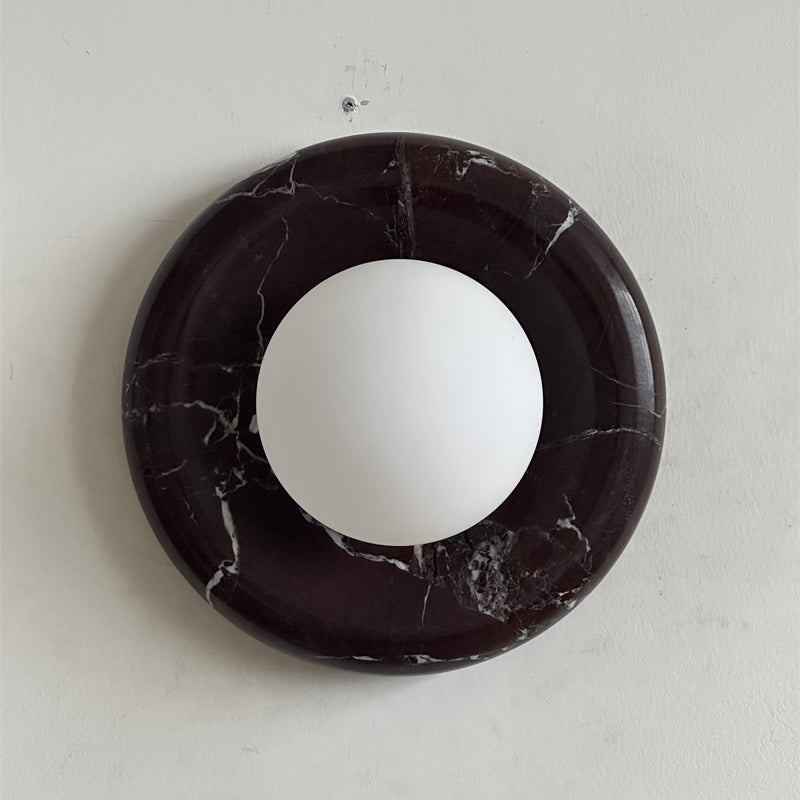 Orli Deep Purple Red Marble Sconce