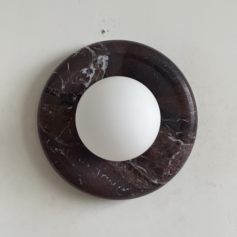 Orli Deep Purple Red Marble Sconce