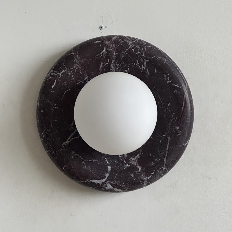 Orli Deep Purple Red Marble Sconce