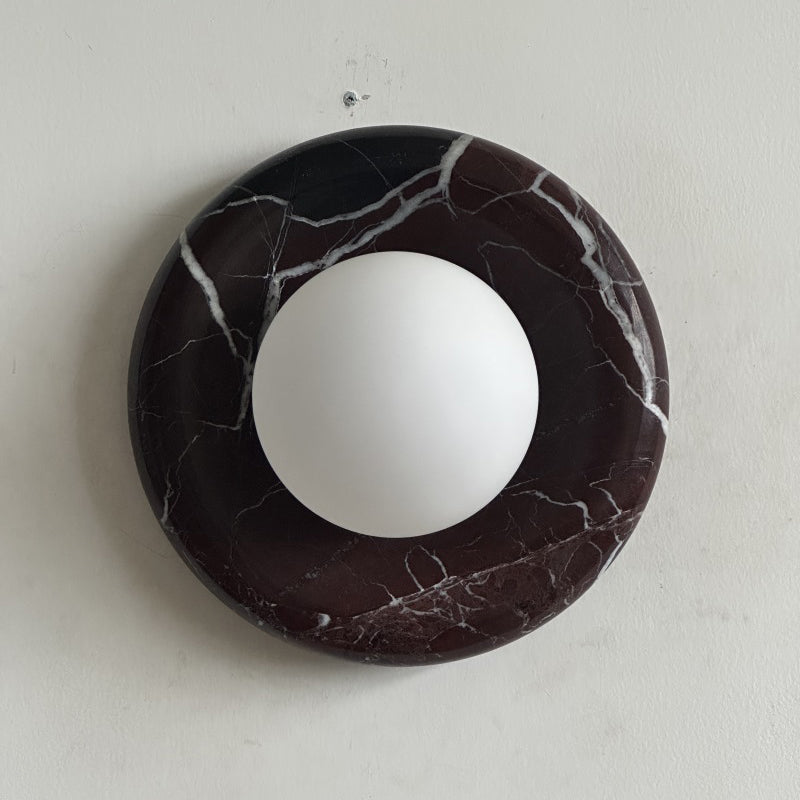 Orli Deep Purple Red Marble Sconce