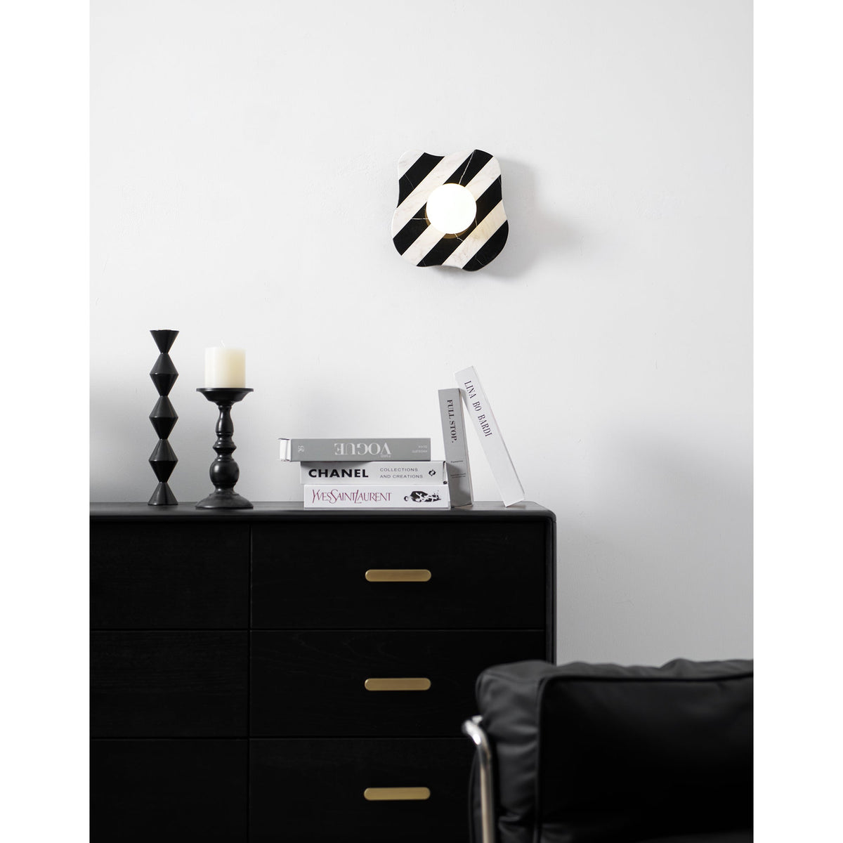 Zebra Marble Wall Lamp