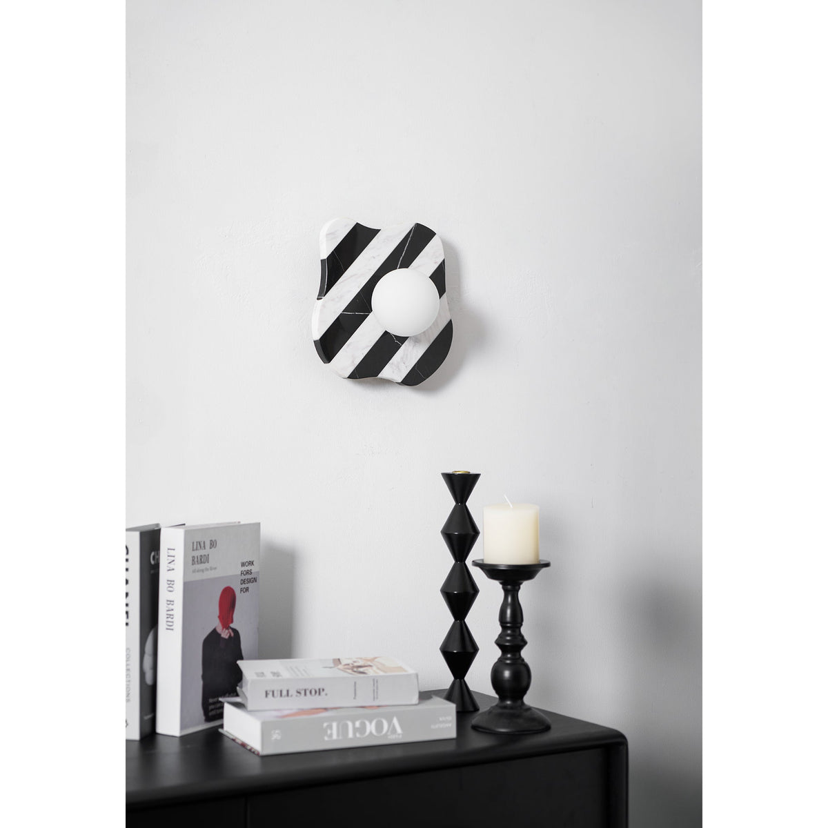 Zebra Marble Wall Lamp