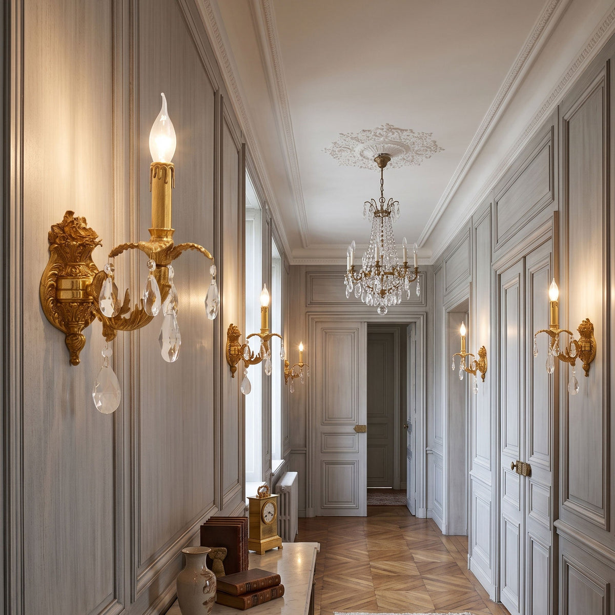 Adriana Brass Wall Lamp