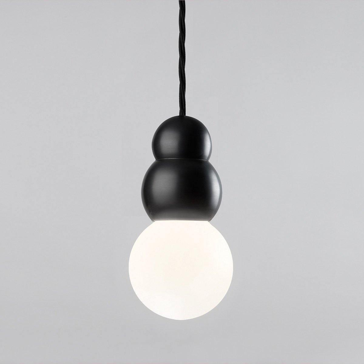 Ball Series Pendant Light ? 3.9″ x H 6.81″ / Dia 10cm x H 17.3cm / Black / Hanging Cable Pendant light