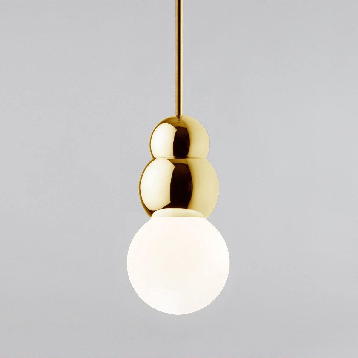 Ball Series Pendant Light ? 3.9″ x H 6.81″ / Dia 10cm x H 17.3cm / Gold / Suspension Rod Pendant light