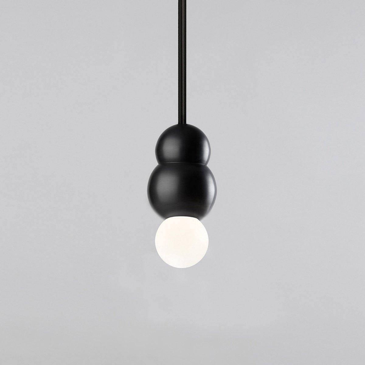 Ball Series Pendant Light ? 3.14″ x H 5.03″ / Dia 8cm x H 12.8cm / Black / Suspension Rod Pendant light