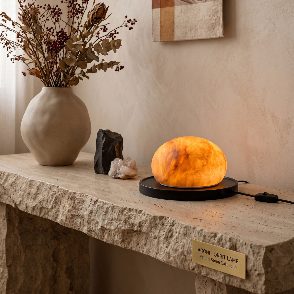 Bolita Alabaster Table Lamp