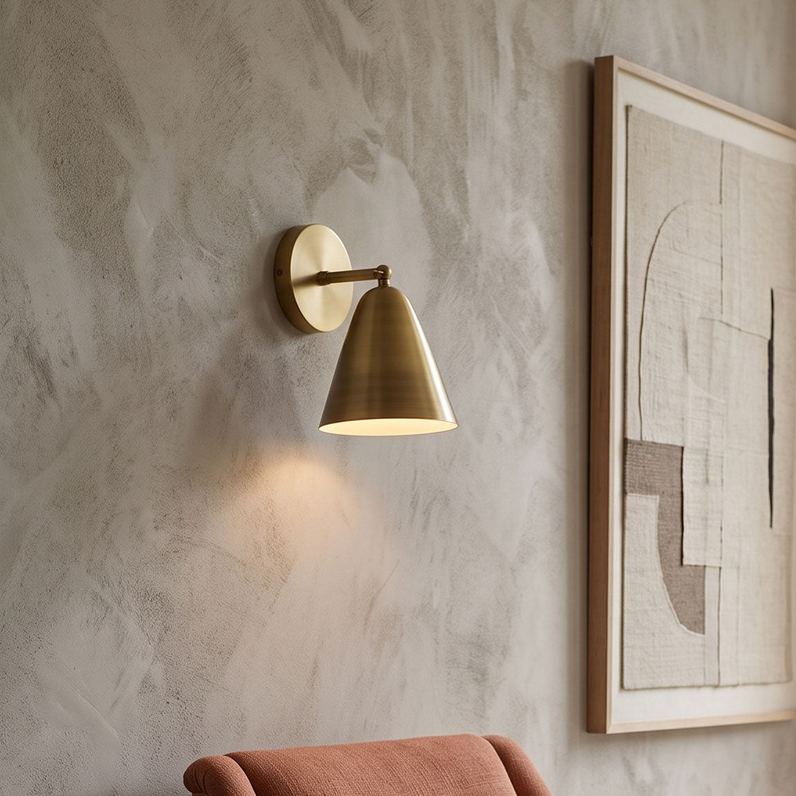 Dax Brass Wall Lamp