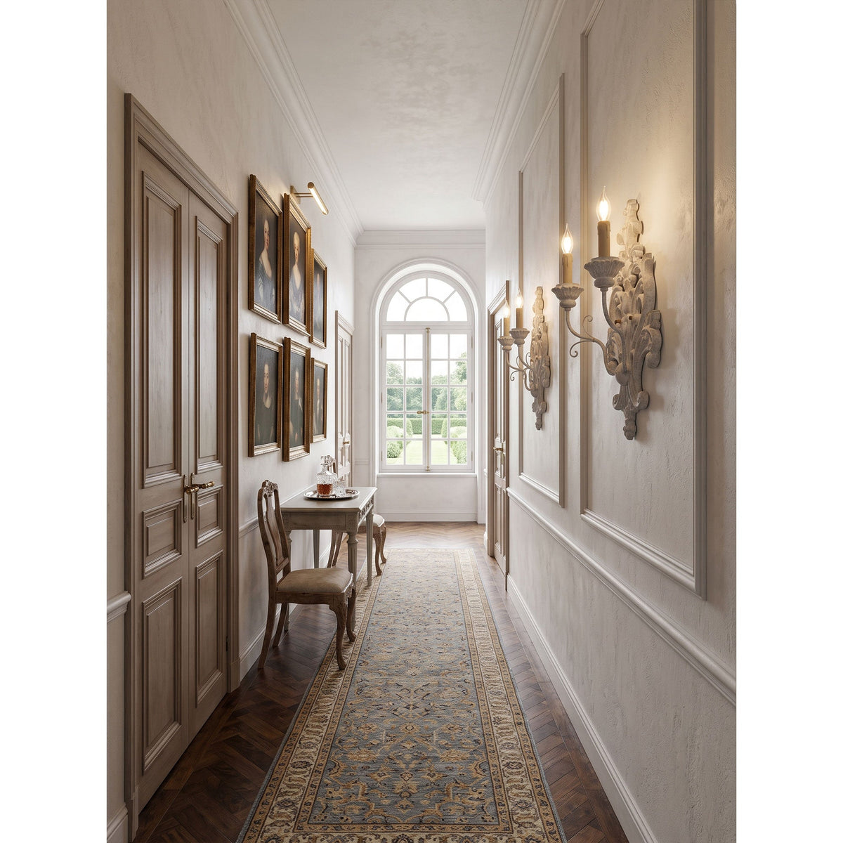 Florentine Wood Wall Lamp