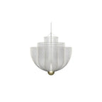 Meshmatics Hanging lamp ? 17.7″ x H 17.7″ / Dia 45cm x H 45cm / Chrome Lamp Body & Gold Base / Warm Light Chandelier