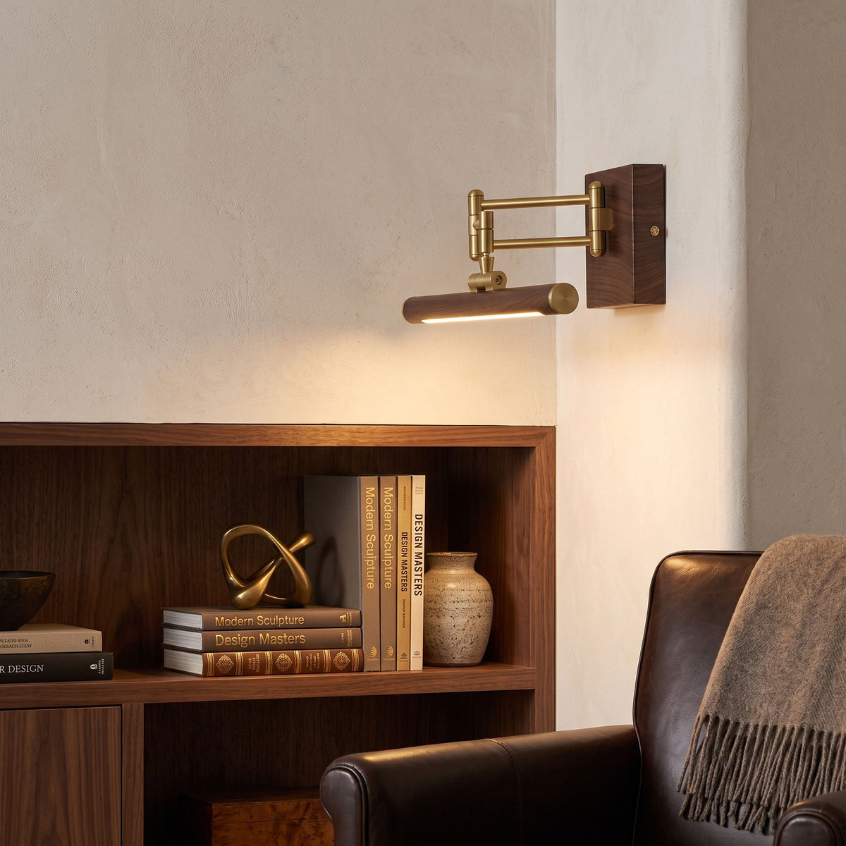 Stave Brass Wall Lamp